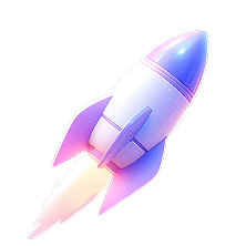 Rocket illustration for fast hosting performance